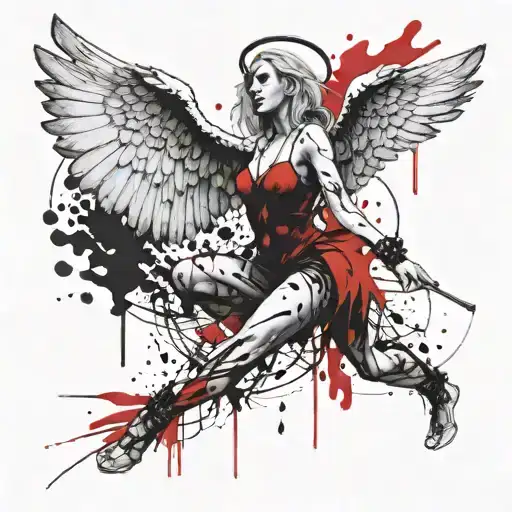 Brutal Fallen Angel Holding