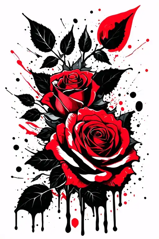 Rose Outline Side Veiw