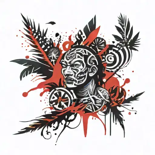 Polynesia In The Style Of Thrashpolka