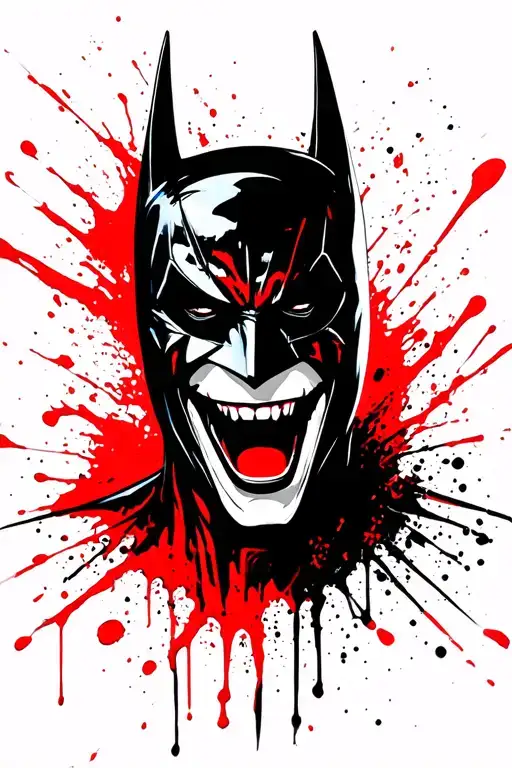 The Batman Who Laughs Face Laughing
