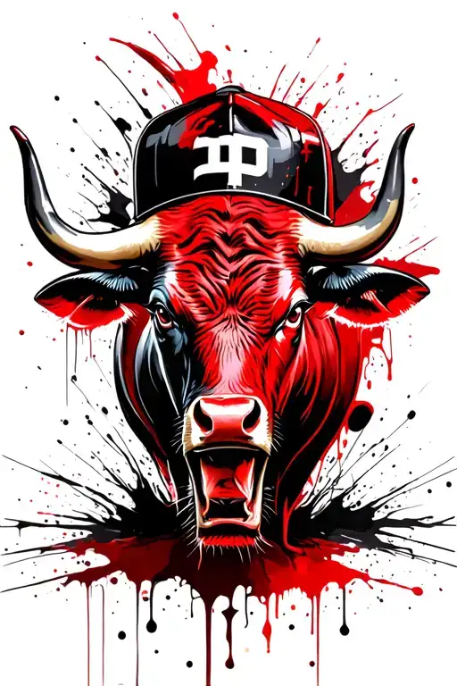 Brutal Bull In A Piercing Cap