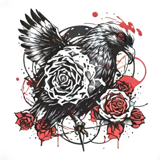 Pigeon And Rose