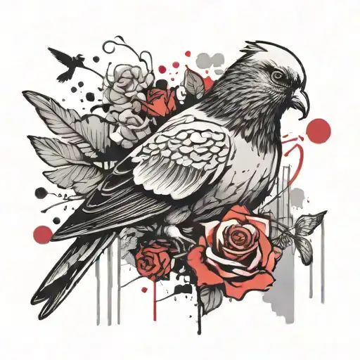 Mafia Pigeon With Roses