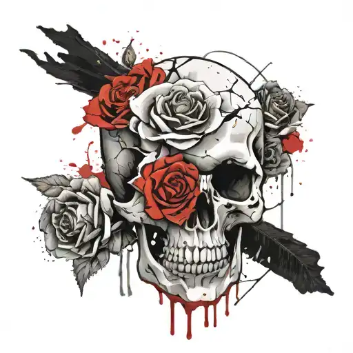 Skull And Roses