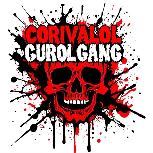 Gang Tattoo With Name Corvalol Gang With Dangerous Font