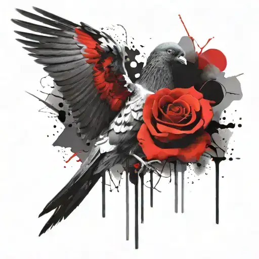 Pigeon In The Afterlife With Rose