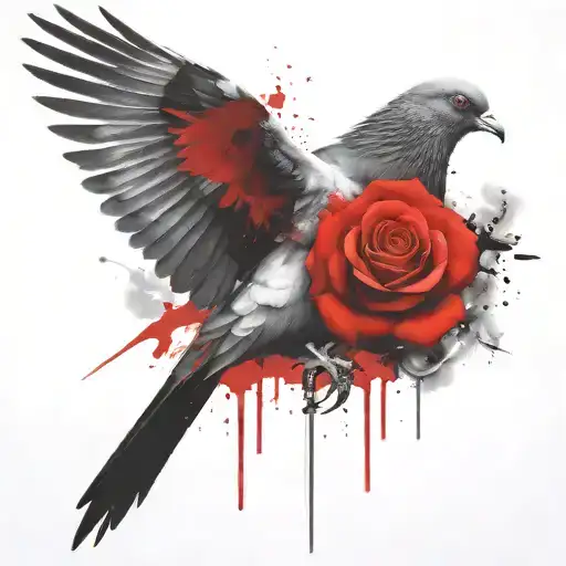 Pigeon In The Afterlife With Rose