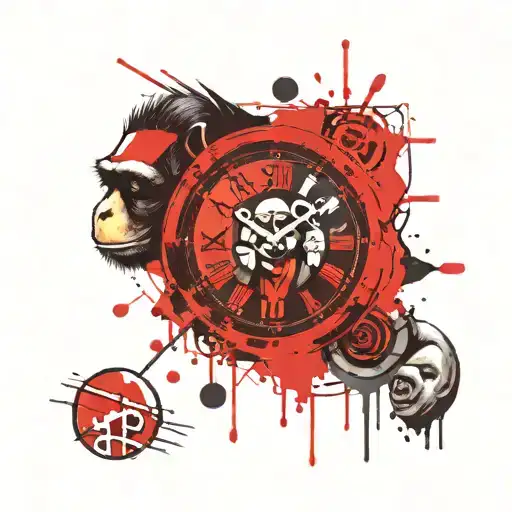 Money Monkeys Clock