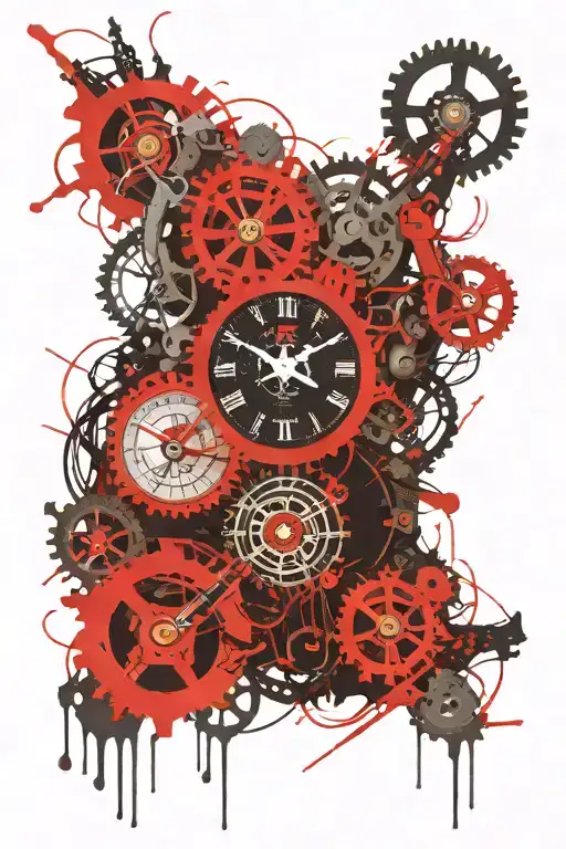 Clock Mechanism Intertwined