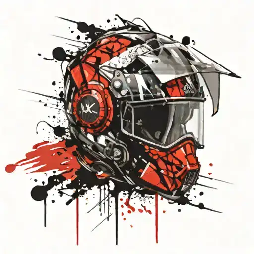 Vicking Face With A Helmet