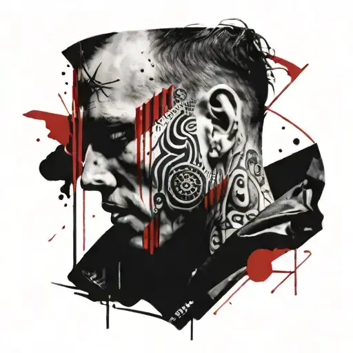 Man With Sewn Mouth Scandinavian Style