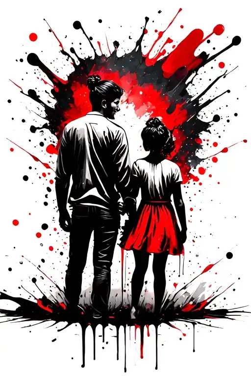 Father Daughter Holding Hands