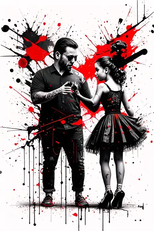 Father Daughter Playing