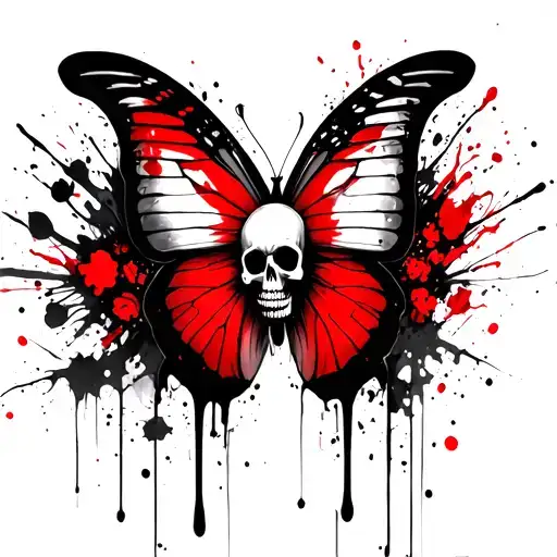 Skull Butterfly