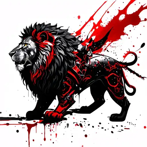 A Lion Wearing Battle Armor