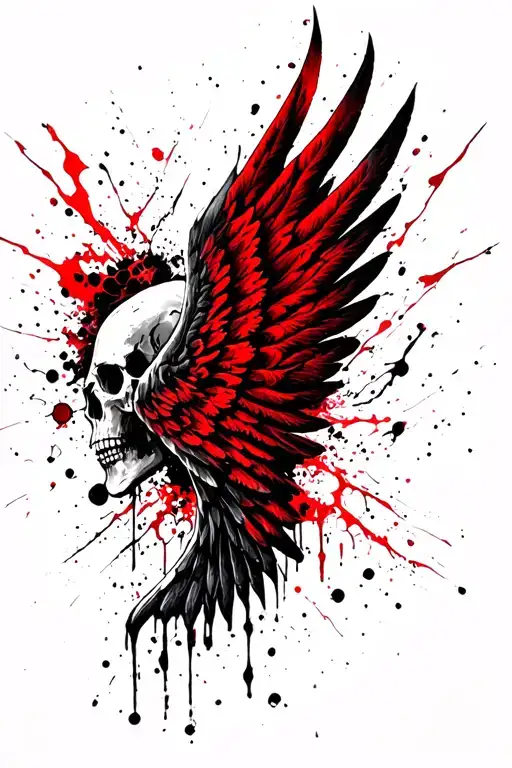 Wing Tattoo Death