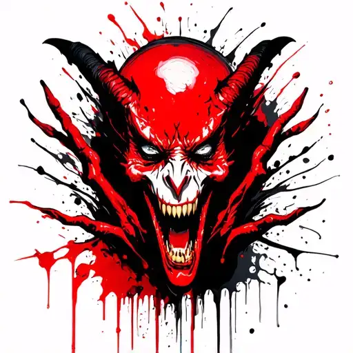 Demon Hand Blood Dripping