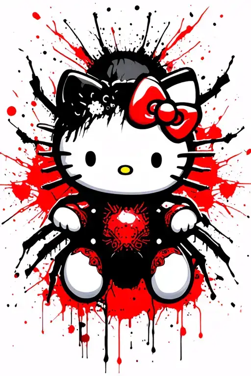 Freaky Hello Kitty Spider
