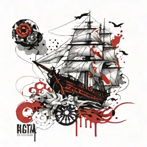 Sailing Ship Navigating