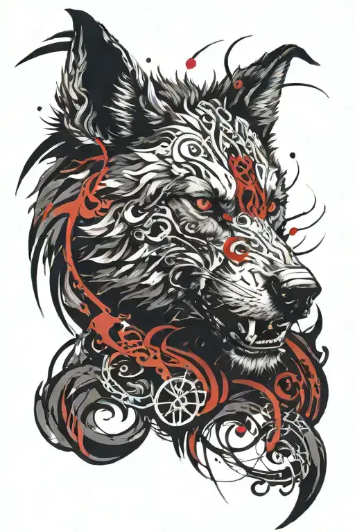 Fenrir With Runes Open Your Heart