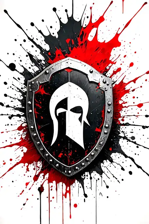 Spartan Shield Engraved