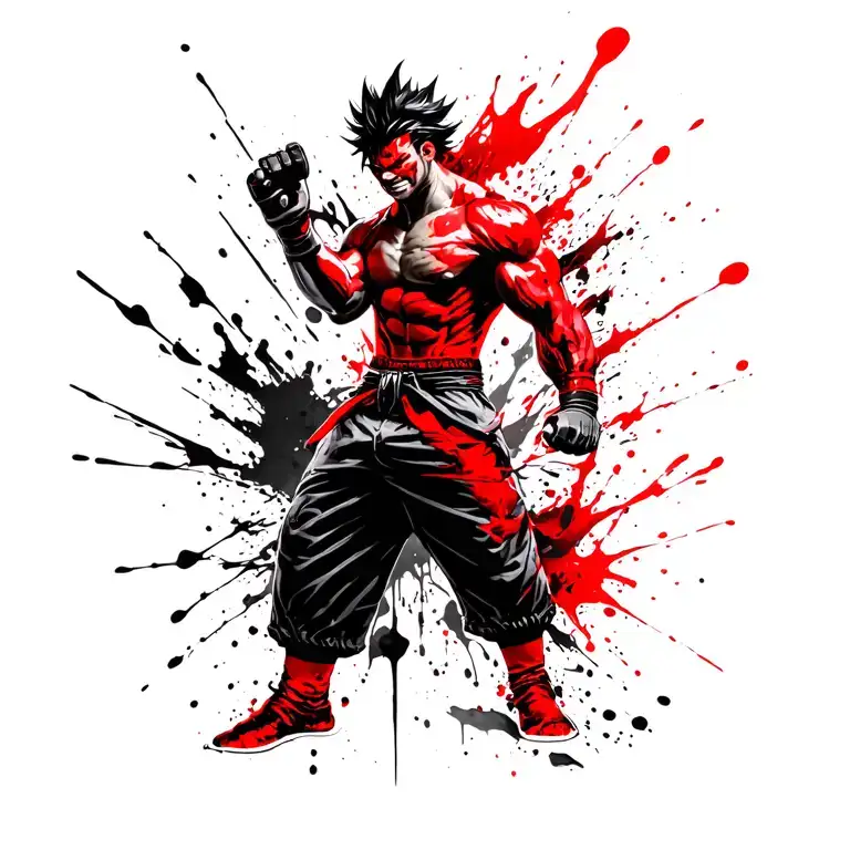 Street Fighter Akuma Glowing