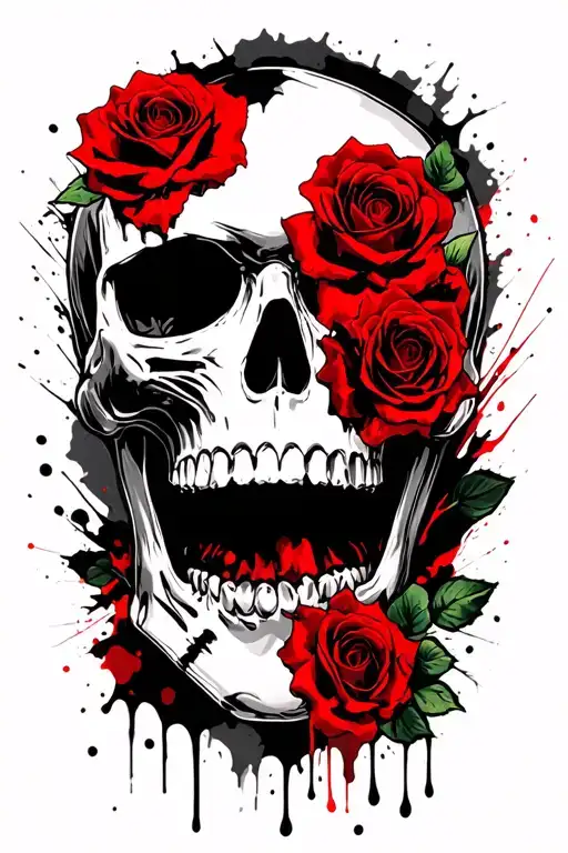 Skull And Roses