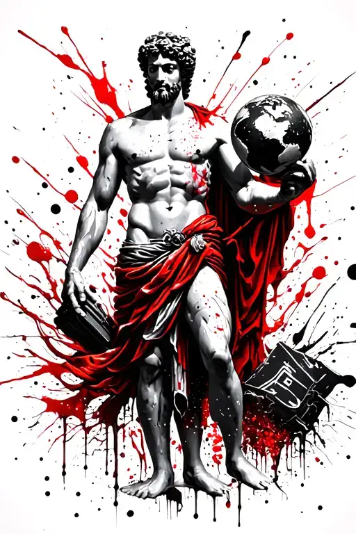 Atlas Greek God Holding World