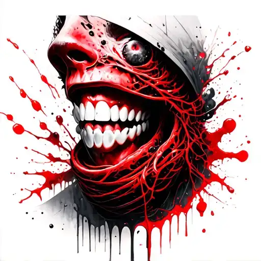 Beksinski Giger Teeth Nurse Mummy Wrapped