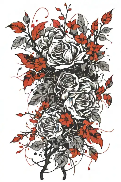 Flowers And Branches