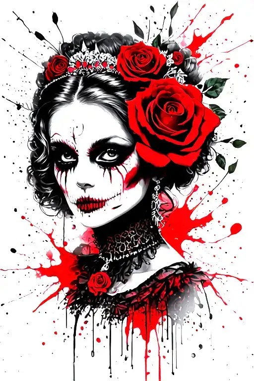 Horror Princess Belle With Rose