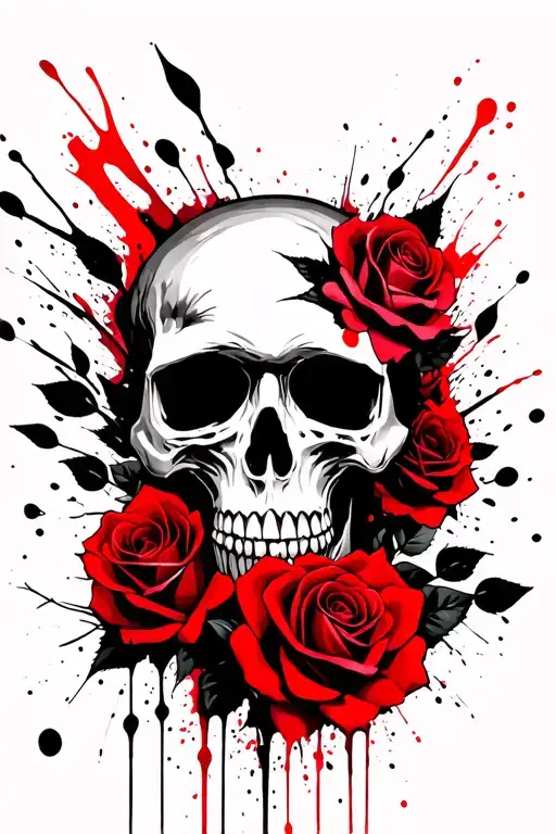 Skull And Roses