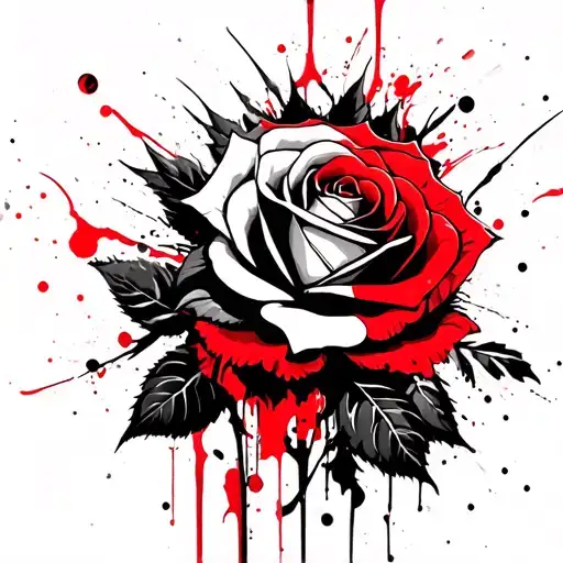 Trash Polka Steampunk Tattoo Roses