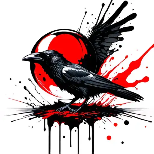 Raven Crystal Ball Revealing