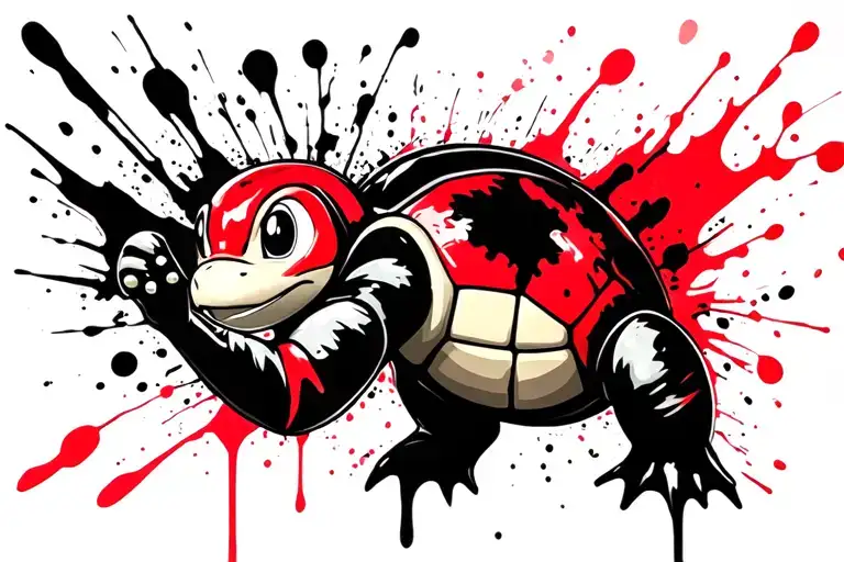Squirtle Flexing