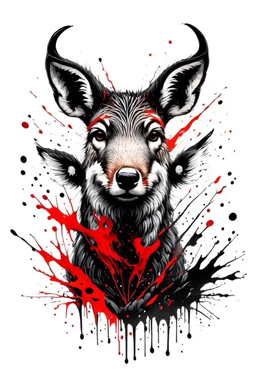 Forest Scene With Scandinavian Animals