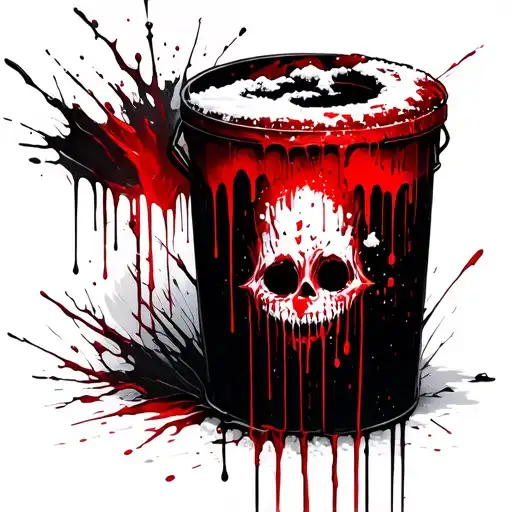 Snow And Blood Dripping