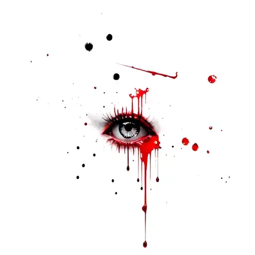 Eye Blood Dripping