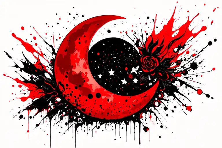 Boho Moon And Ornamental