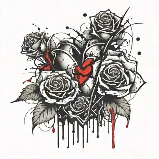 Roses And Heart
