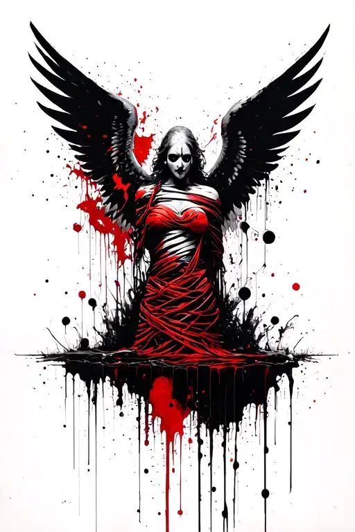 Beksinski Giger Mummy Wrap Angel