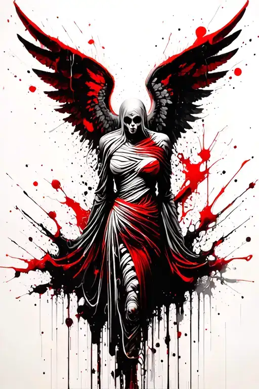 Beksinski Giger Mummy Wrap Angel