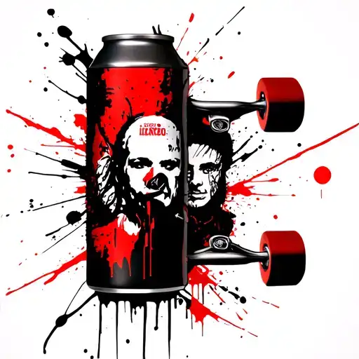 Spray Paint Can Skateboard