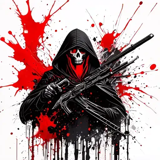 Paul Atreides Hooded Reaper Silohuette