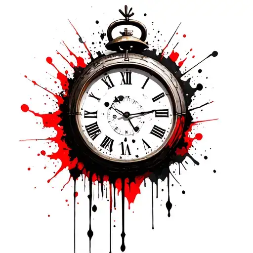 An Be Old Clock Appears To Be Fading Away