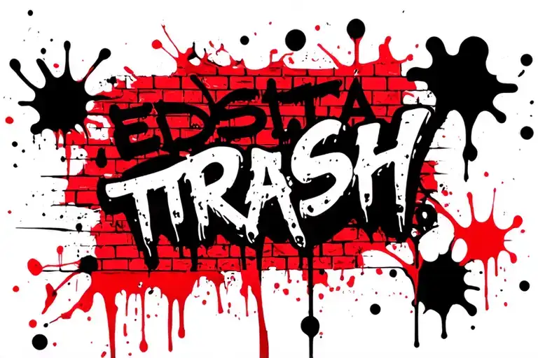 Graffiti On Brickwall Saying Edsta
