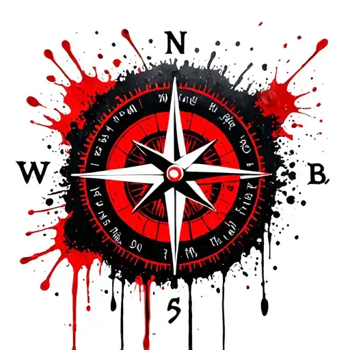 Compass Pointing To The Northeast