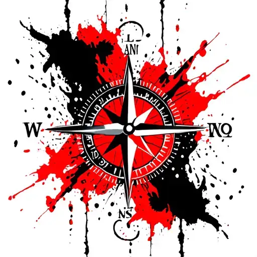 Compass Pointing To The Northeast Safari