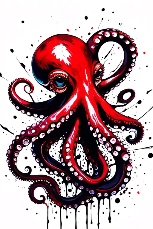 Octopus Wrapping Its Tentacles