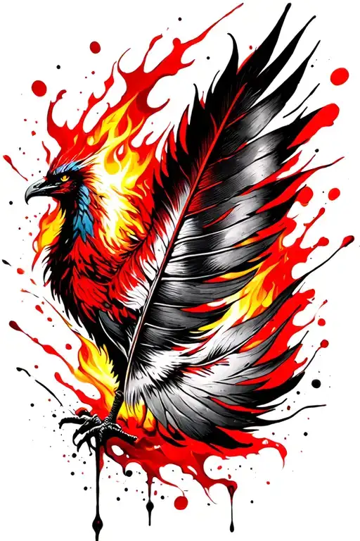 Phoenix Feather On Fire Final Fantasy 16